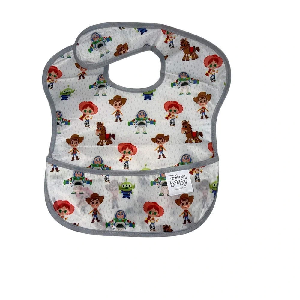 Disney Baby Bibs Lot of 7 Unisex Multicolor Excellent Waterproof Toy Story Pooh